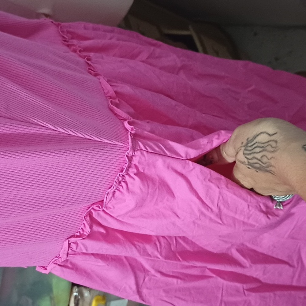 A New Day Women's Midi Ballet Dresswith Pockets Pink - Picture 8 of 9